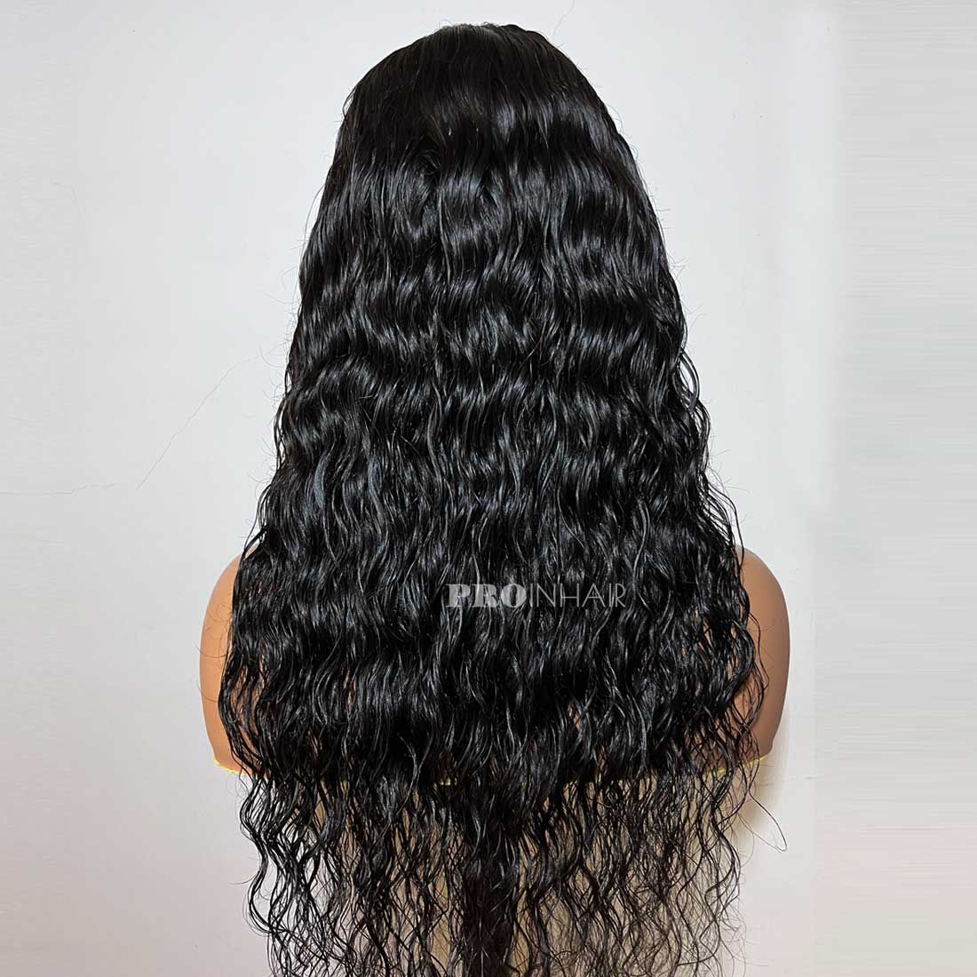 Flash Sale 13X6 Wig 20in Deep Wave 180% Density Lace Wig Medium Size Bleached Knots