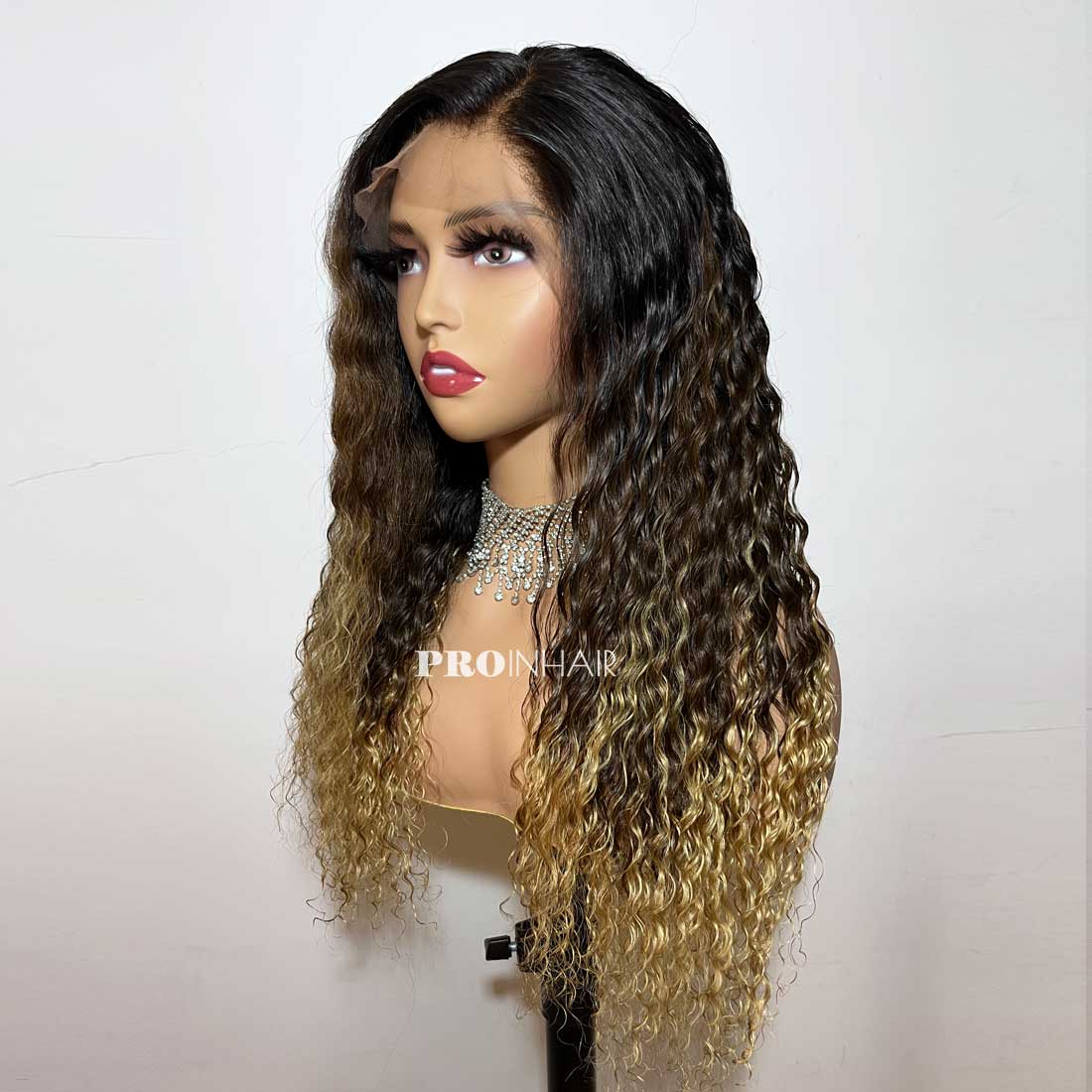 Flash Sale 13X4 Full Frontal Wig 22in Curly 180% Density Lace Wig Medium Size