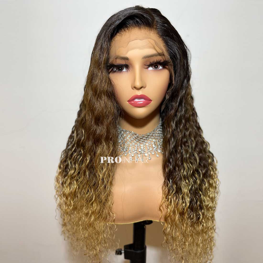 Flash Sale 13X4 Full Frontal Wig 22in Curly 180% Density Lace Wig Medium Size