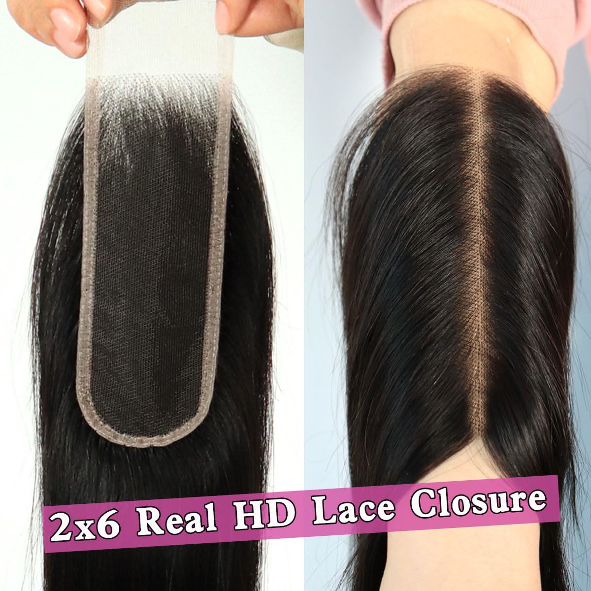 Affordable 2X6 HD Closure Best Real HD Closure Virgin Human Hair