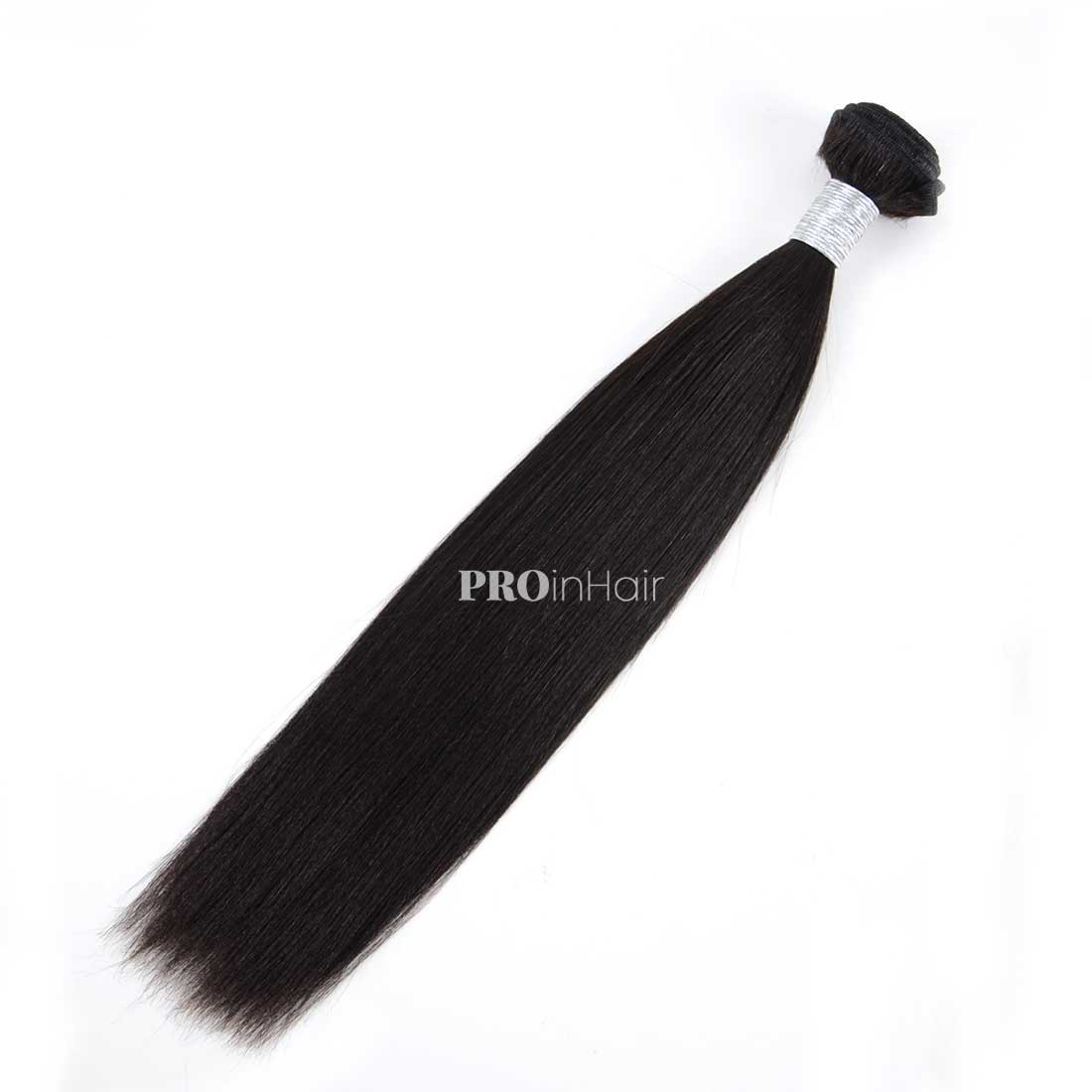 Double Drawn Hair Wefts 3pcs Yaki Straight Bundles Best Virgin Human Hair