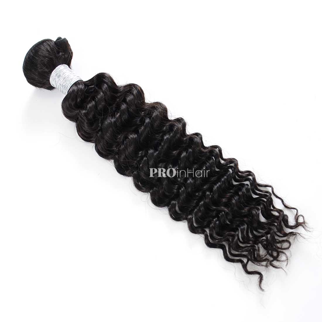 1pcs Deep Wave Hair Bundles Best Virgin Human Hair Double Drawn Hair Wefts