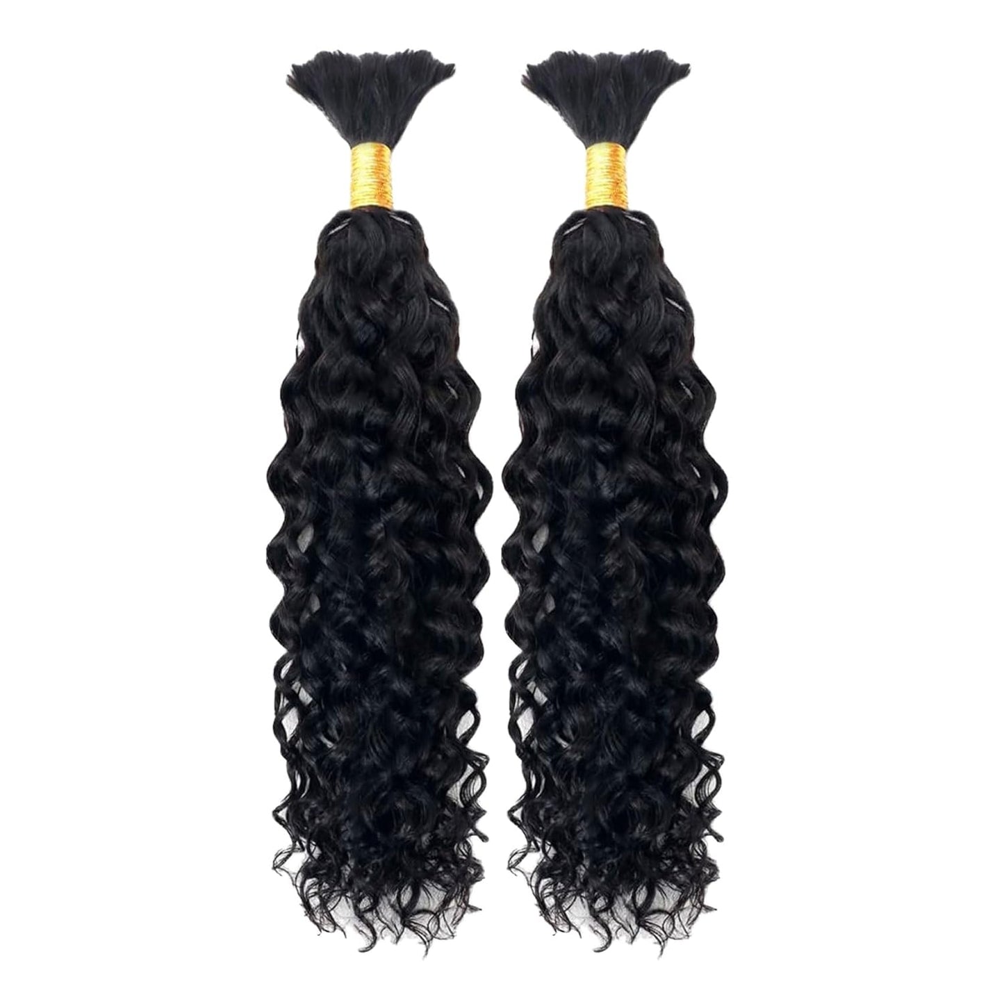 Water Wave DIY BOHO Braids Human Hair Bulk Double Drawn Full To End Top Quality