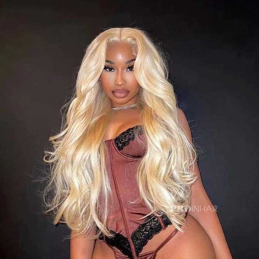 Adelaide Blonde #613 Body Wave Super Thin HD Lace Wig Virgin Human Hair