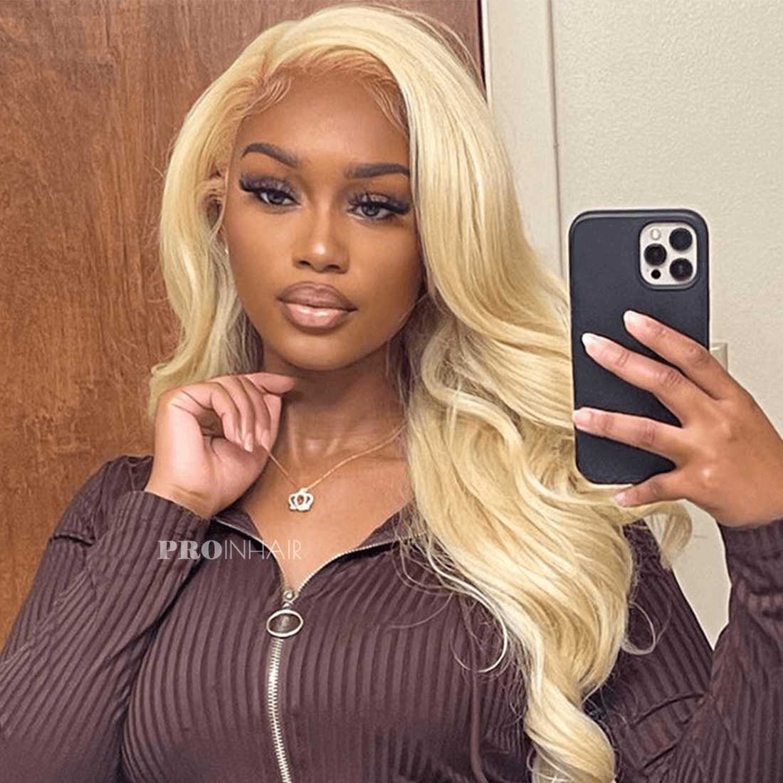 Adelaide Blonde #613 Body Wave Super Thin HD Lace Wig Virgin Human Hair