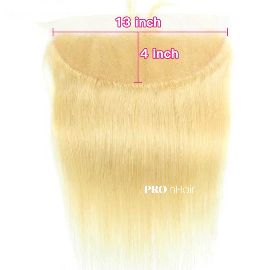 Affordable Blonde #613 Siky Straight 13X4 HD Frontal Virgin Human Hair Transparent Renda Frontal