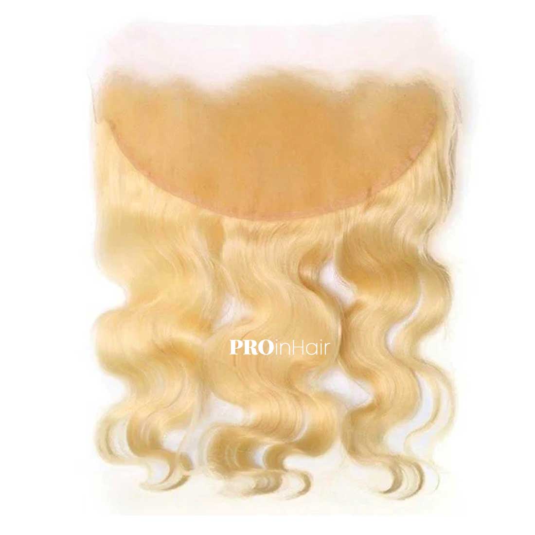 Affordable Blonde #613 Siky Straight 13X6 HD Frontal Humano Virgin Renda Transparente Frontal