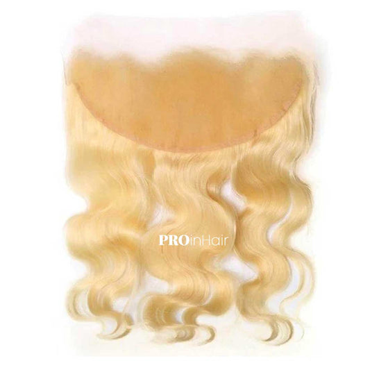 Affordable Blonde #613 Siky Straight 13X6 HD Frontal Virgin Human Hair Transparent Lace Frontal