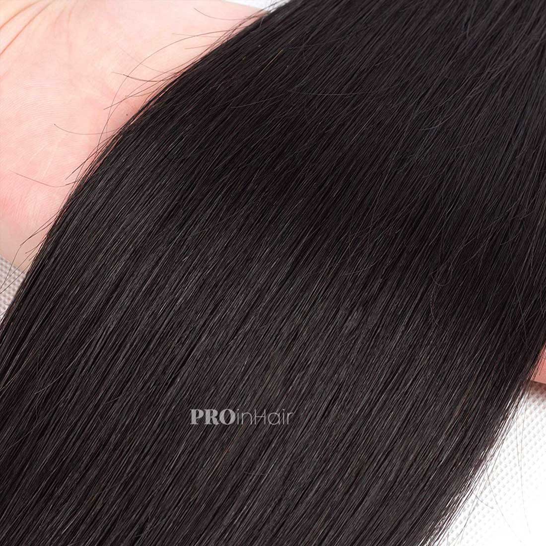 Affordable Kinky Straight with 4C Edges Hairline 5X5 HD Closure  Super Thin HD Closure