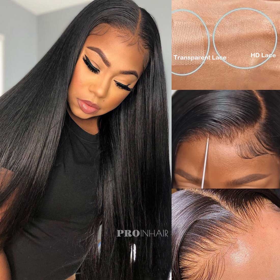 Ashley Real 13X6 Deep parting HD wig Silky Straight Glueless Wear and Go HD Wig