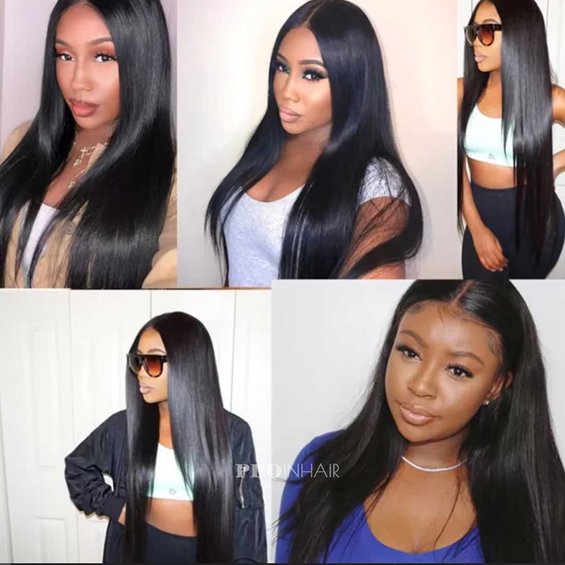 Ashley Real 13X6 Deep Parting HD peruca Silky Straight Glueless Wear and Go HD Wig