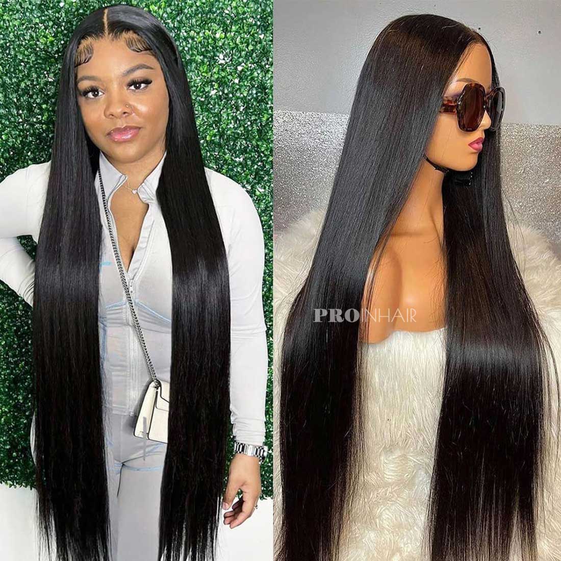 Ashley Real 13X6 Deep parting HD wig Silky Straight Glueless Wear and Go HD Wig