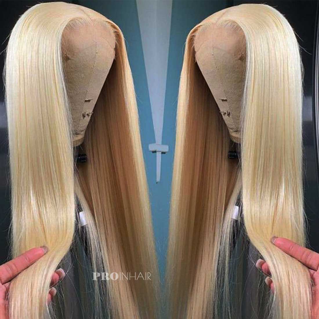 Barbara Blonde #613 Silky Straight Super Thin HD Lace Wig Virgin Human Hair