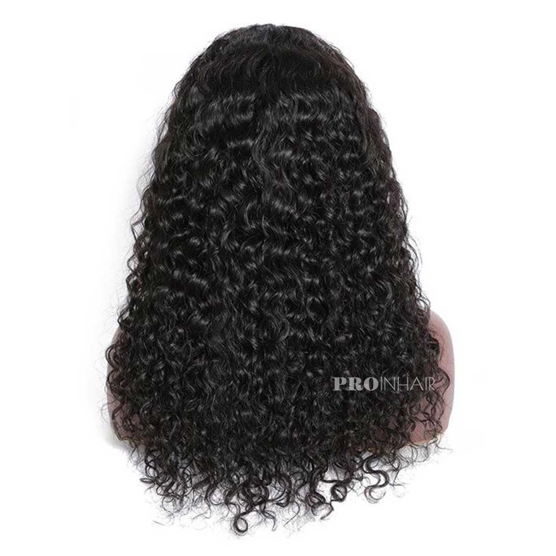 Betsy Water Wave Curly Sem Cola Suíço Transparente/Branco Renda Peruca Frontal Renda Cabelo Humano Virgem