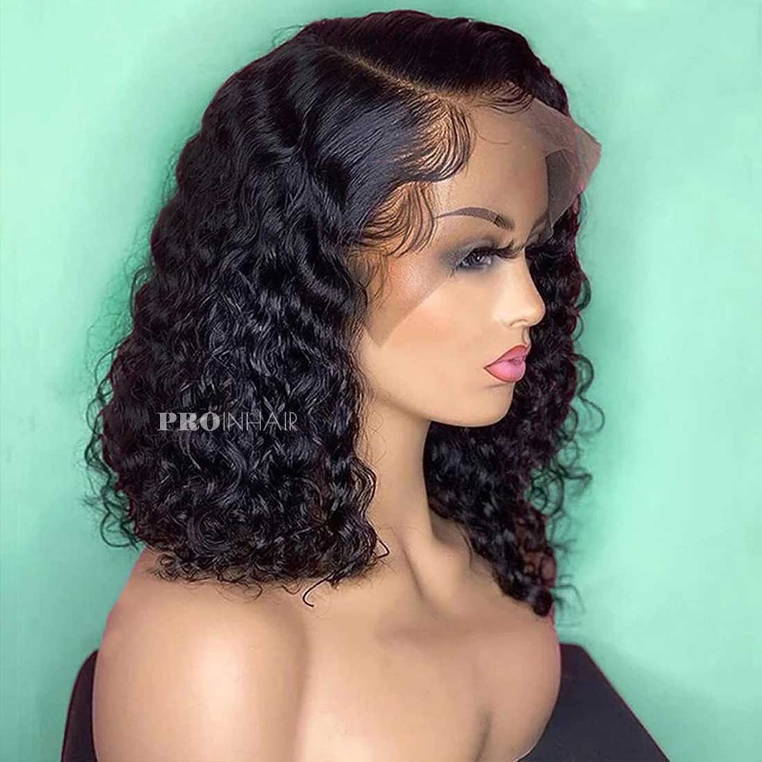 Bonnie Afforable Deep Wave Curly Bob HD Lace Wig Bleached Knots Beginner Friendly