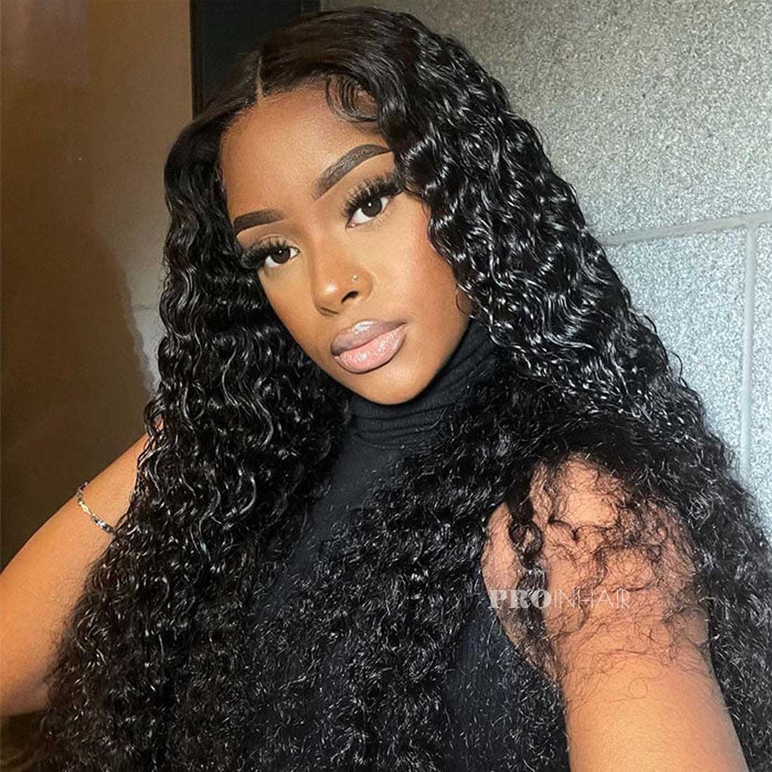 Bree Glueless Melt All Skin HD Wig Deep Wave Virgin Human Hair Super Fine HD lace wig