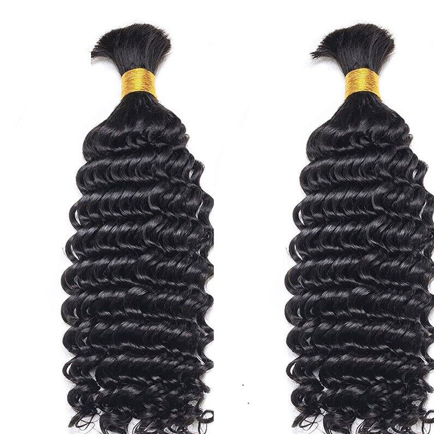 Deep Curly DIY BOHO Braids Human Hair Bulk Double Drawn Full To End Top Quality