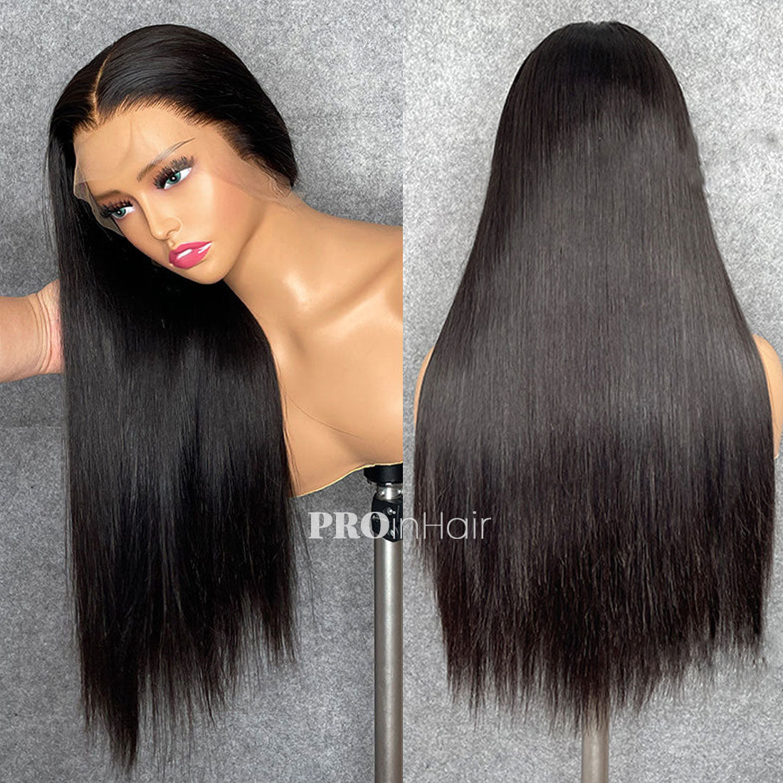 Ashley Real 13X6 Deep Parting HD peruca Silky Straight Glueless Wear and Go HD Wig