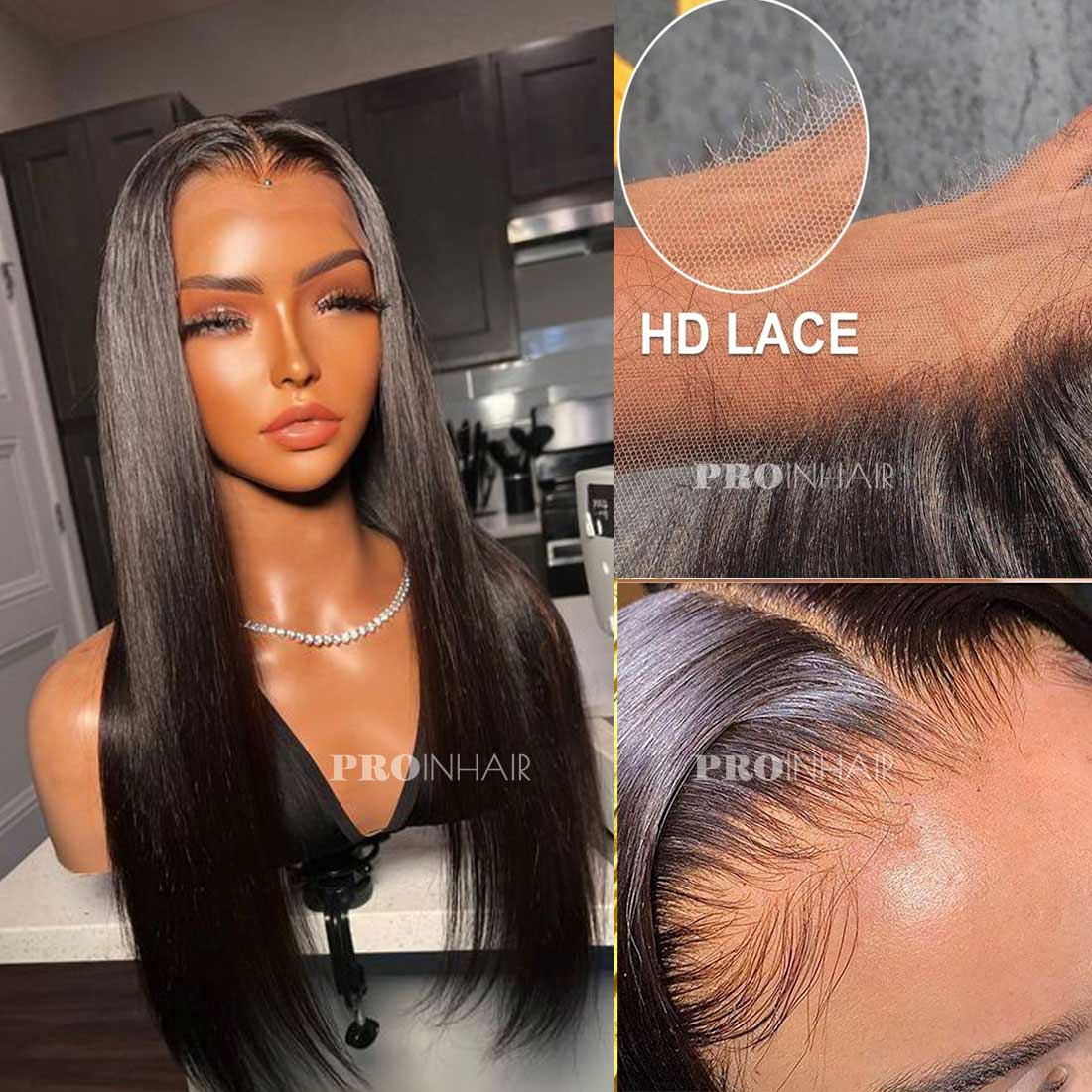 Dianna Glueless Wear and Go Silky Straight HD Wig Virgin Human Hair Super Fine HD lace wig