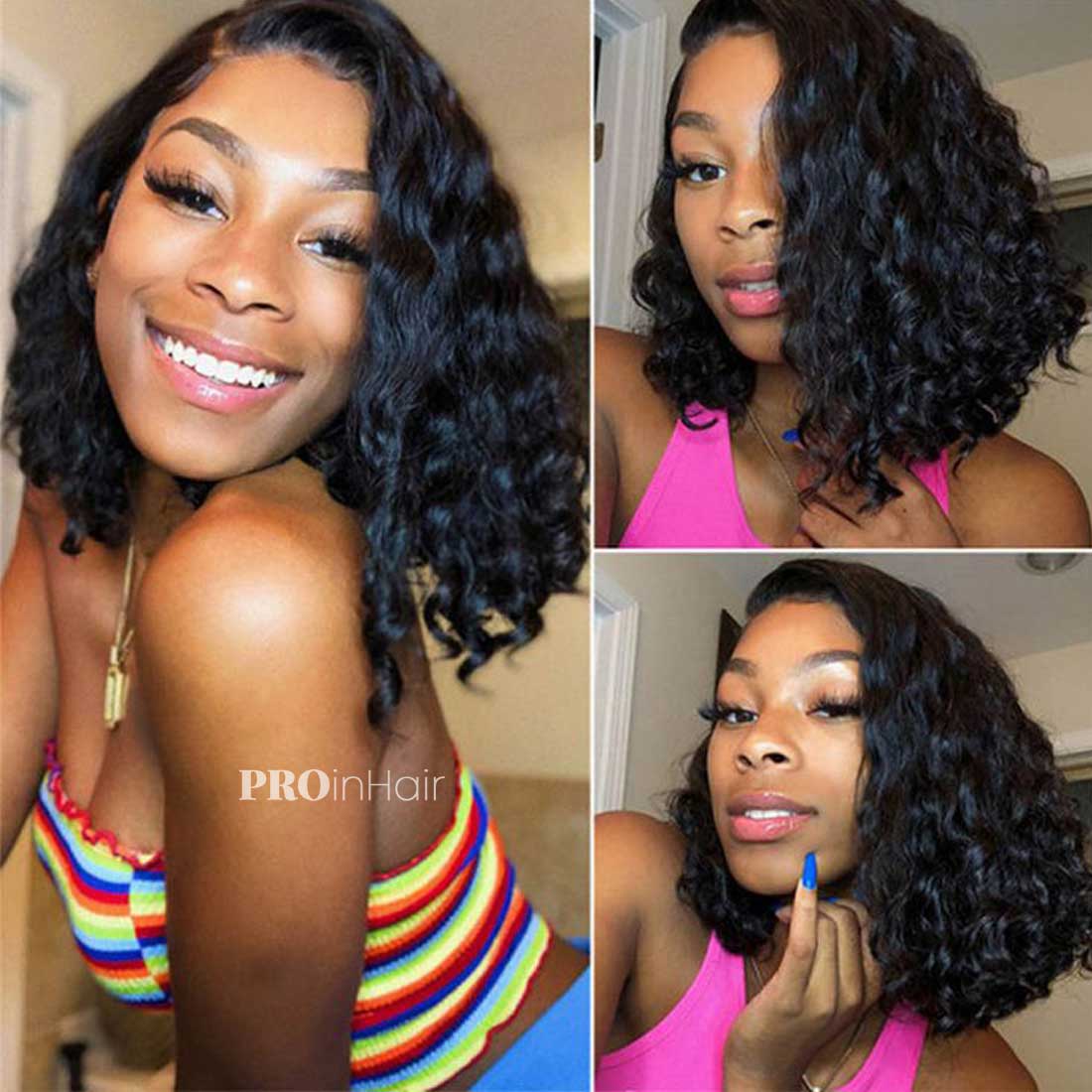 Doris Sexy Loose Wave Afforable Bob HD Lace Wig Bleached Knots Beginner Friendly