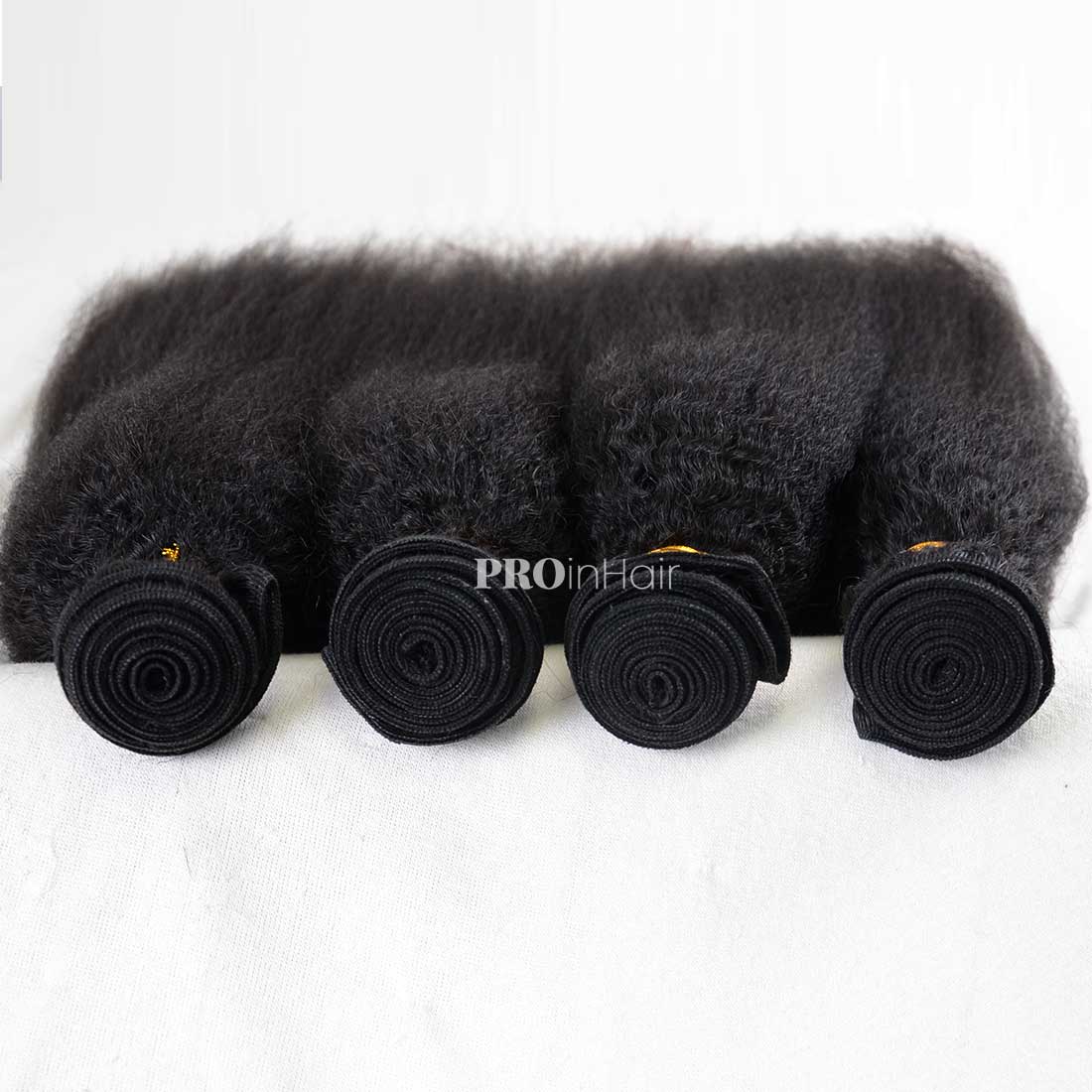 Double Drawn Hair Wefts 3pcs Kinky Straight Bundles Best Virgin Human Hair