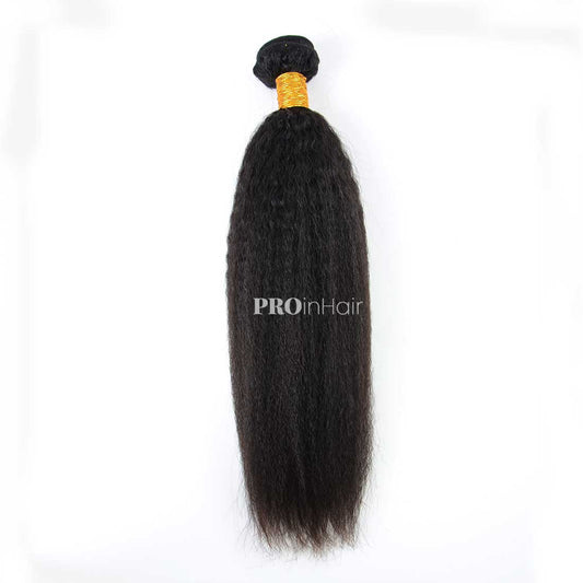 1pcs Kinky Straight Hair Bundles Best Virgin Human Hair Double Drawn Hair Wefts