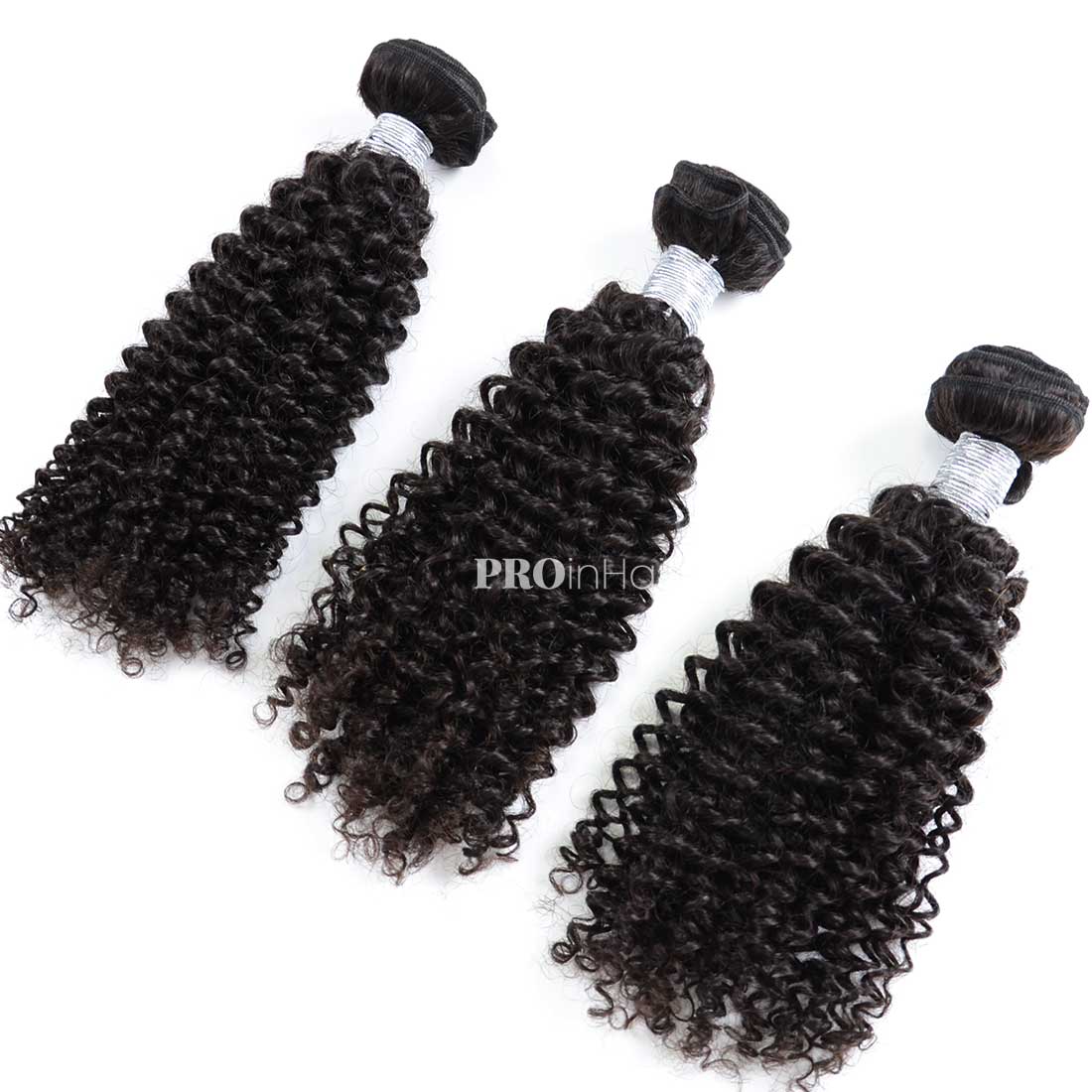 Double Drawn Hair Wefts 3pcs Kinky Curly Bundles Best Virgin Human Hair