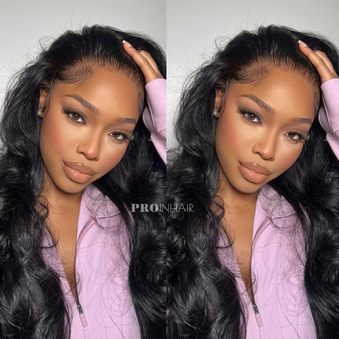 Elsa Glueless 360 HD Lace Frontal Wig Body Wave Transparent Lace Wig Virgin Hair