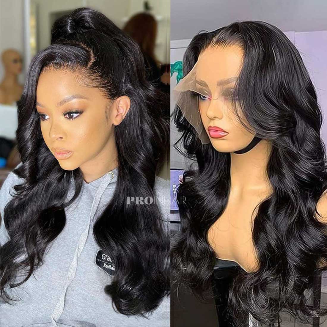 Eva Glueless Body Wave HD Wig Virgin Human Hair Super Fine Wear and Go HD lace wig