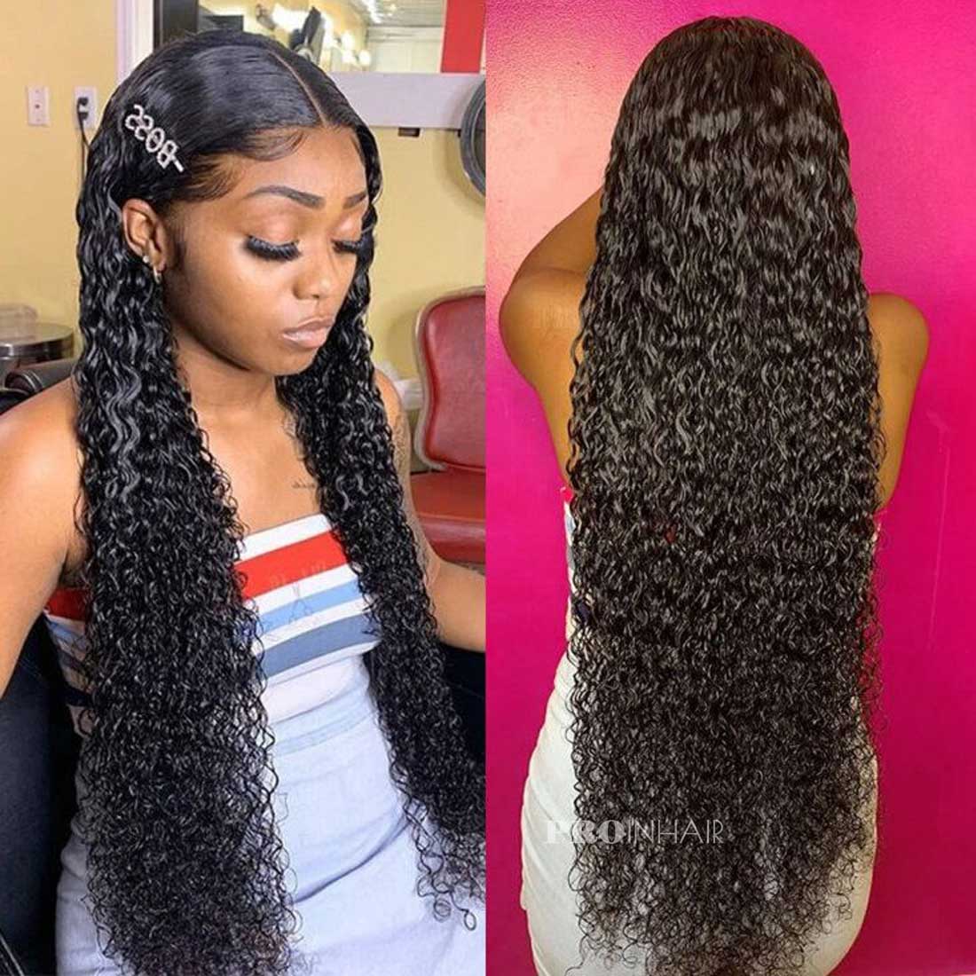 Freda Real HD Lace Super Glueless Natural Curly Lace Front Wig Bleached Knots Beginner Friendly