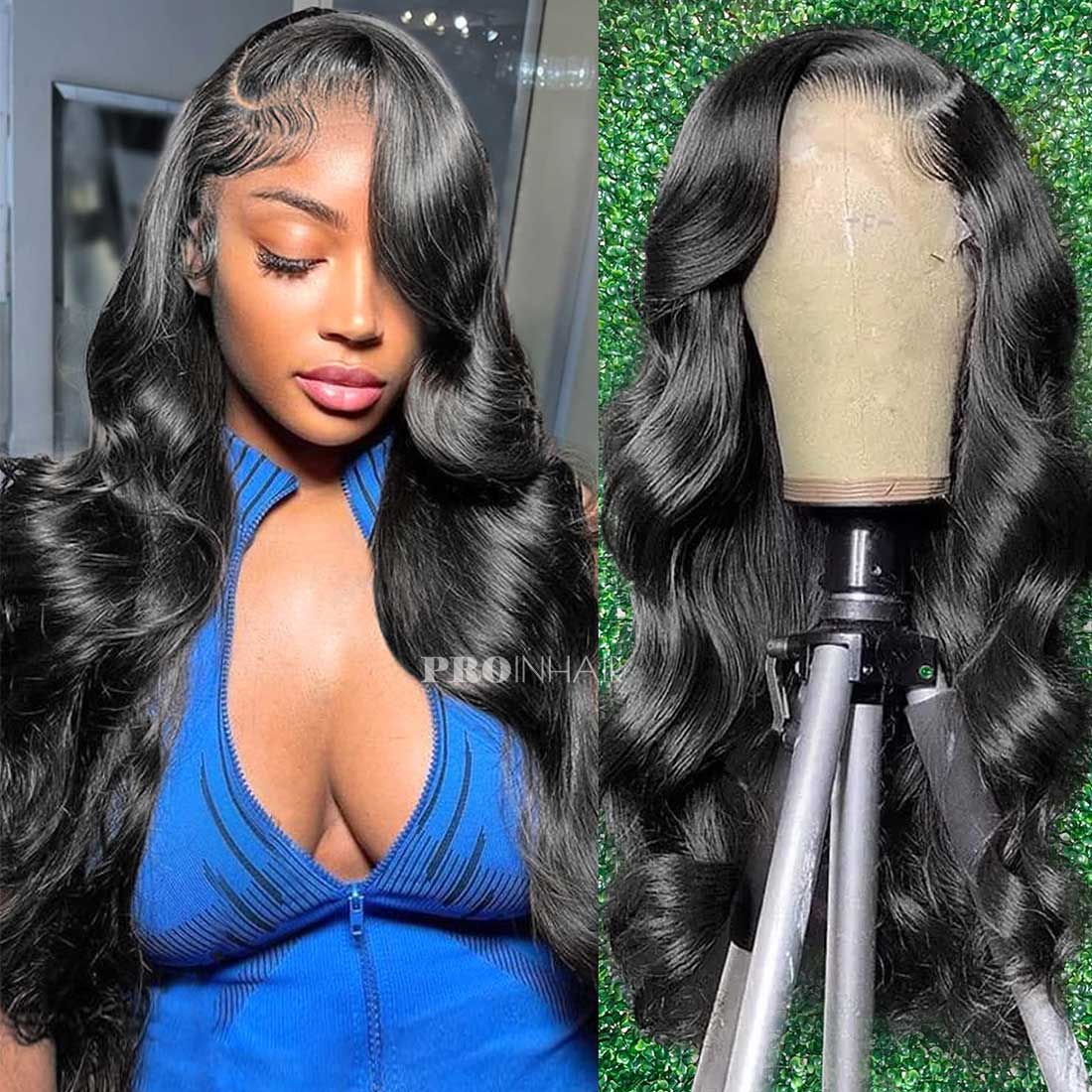 Gia Melt All Skin HD Lace 13X4 Full Frontal Glueless Body Wave HD Wig Virgin Human Hair