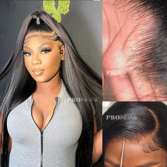 Kaia Glueless 360 HD Lace Frontal Wig Silky Straight Transparent Lace Wig Virgin Hair