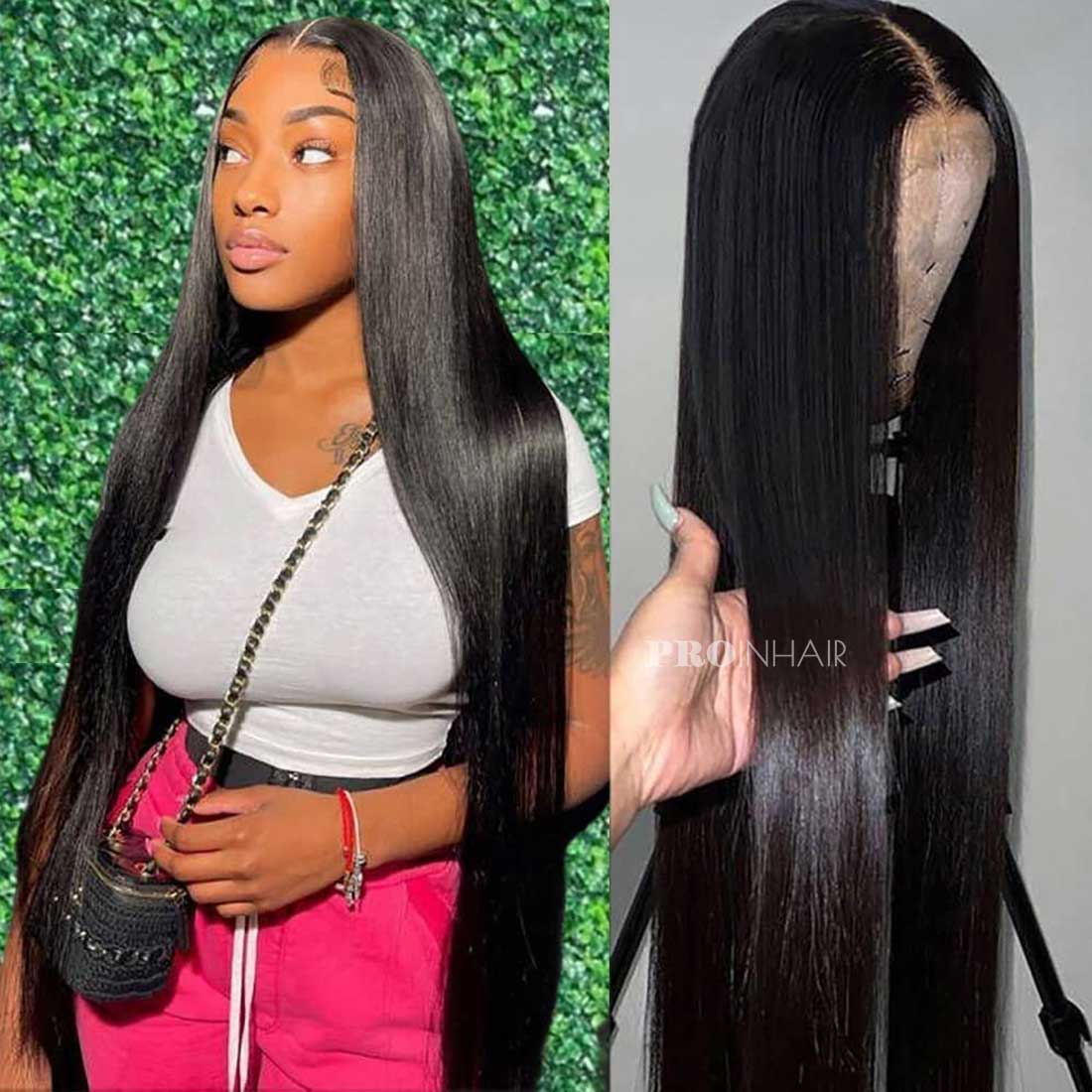 Kaia Glueless 360 HD Lace Frontal Wig Silky Straight Transparent Lace Wig Virgin Hair