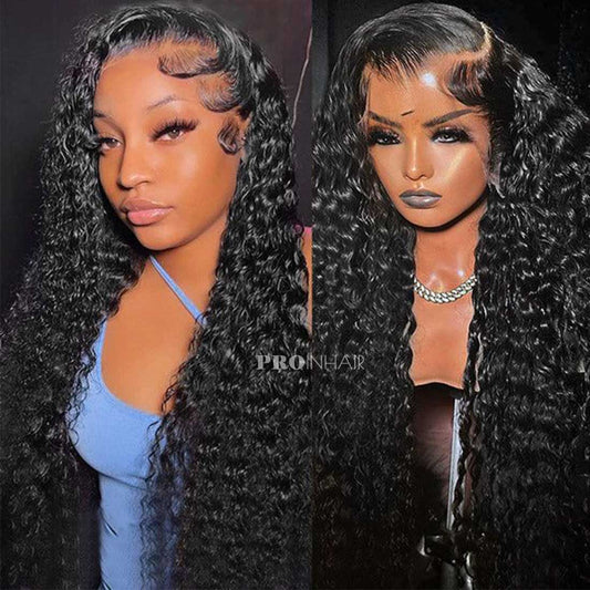 Magda Affordable Glueless 360 HD Lace Frontal Wig Deep Wave Transparent Lace Wig