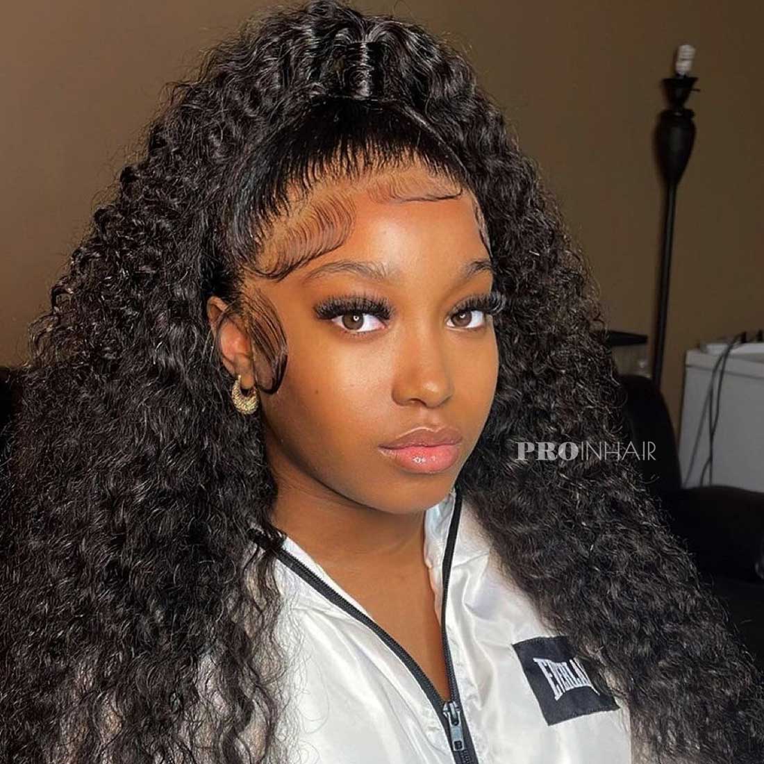 Magda Affordable Glueless 360 HD Lace Frontal Wig Deep Wave Transparent Lace Wig