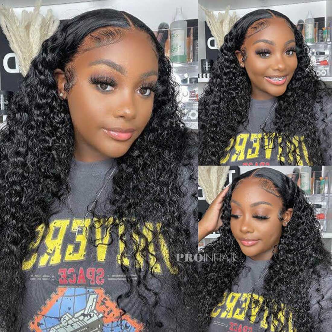 Marcia Deep Wave Glueless Swiss Transparent/White Lace Lace Frontal Wig Virgin Human Hair