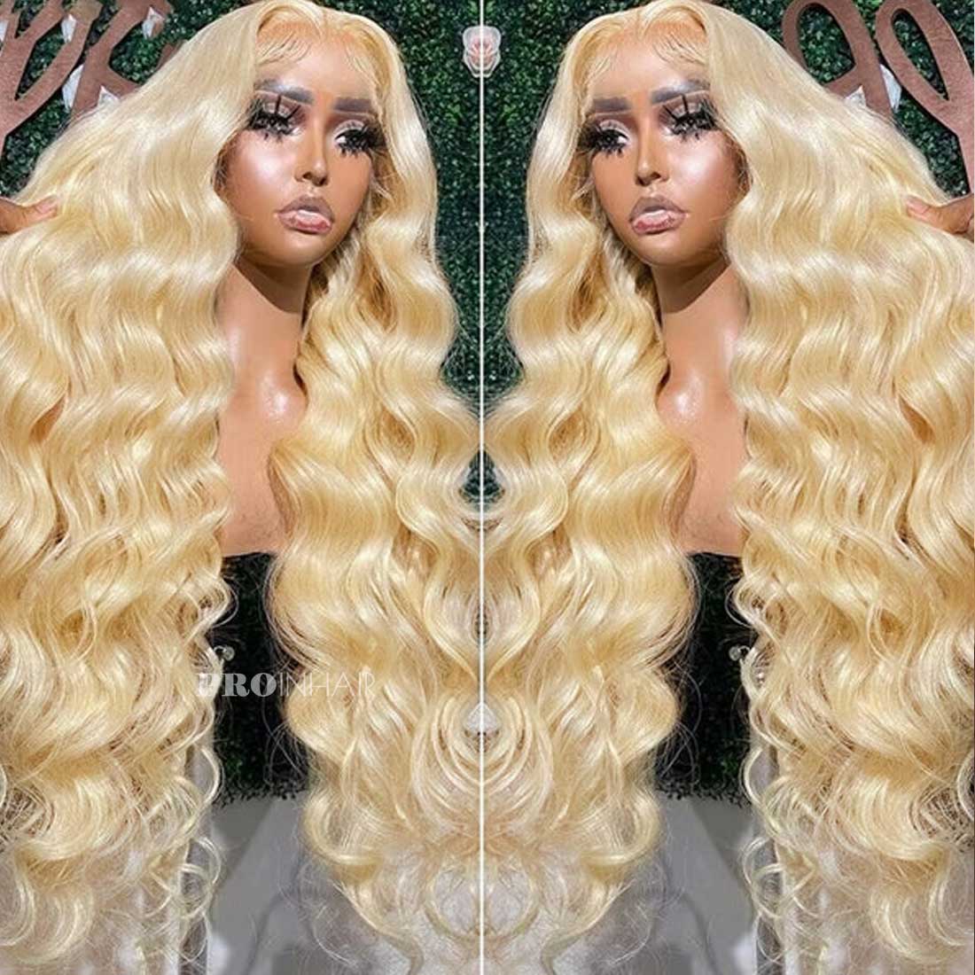 Miah Blonde #613 Body Wave Transparent Lace Wig Virgin Human Hair Glueless Wig