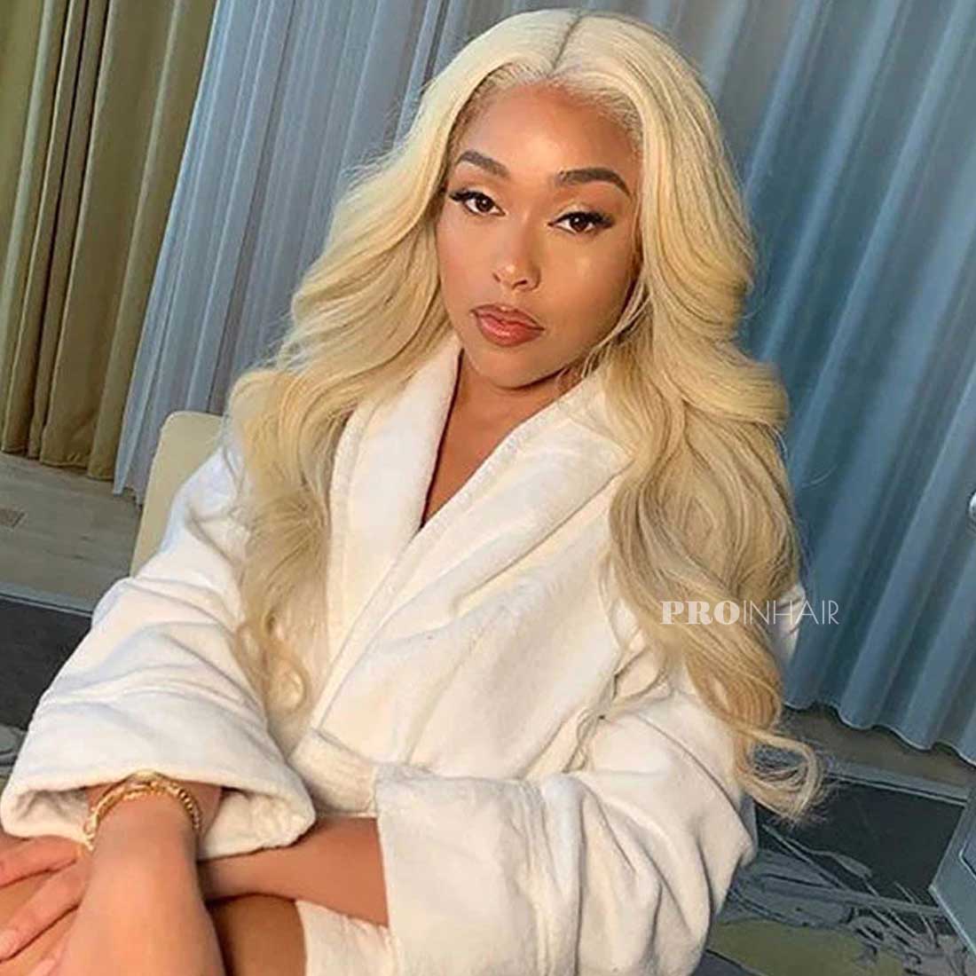 Miah Blonde #613 Body Wave Transparent Lace Wig Virgin Human Hair Glueless Wig