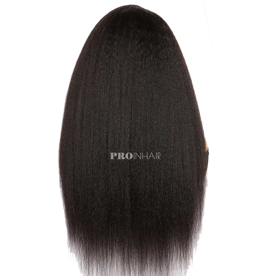 Myrna sem cola Suíço Transparente/Branco Renda Kinky Reta Renda Frontal Peruca Cabelo Humano Virgem