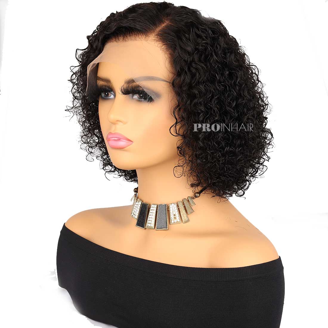 Pandora Sexy Pixie Curly HD Bob Lace Wig Short Lace Frontal Wig Gluless Wear and Go