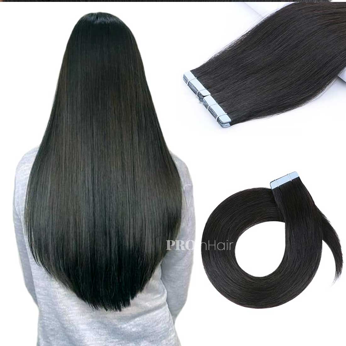 Seamless Silky Straight Tape in Hair Extensions Best Virgin Human Hair