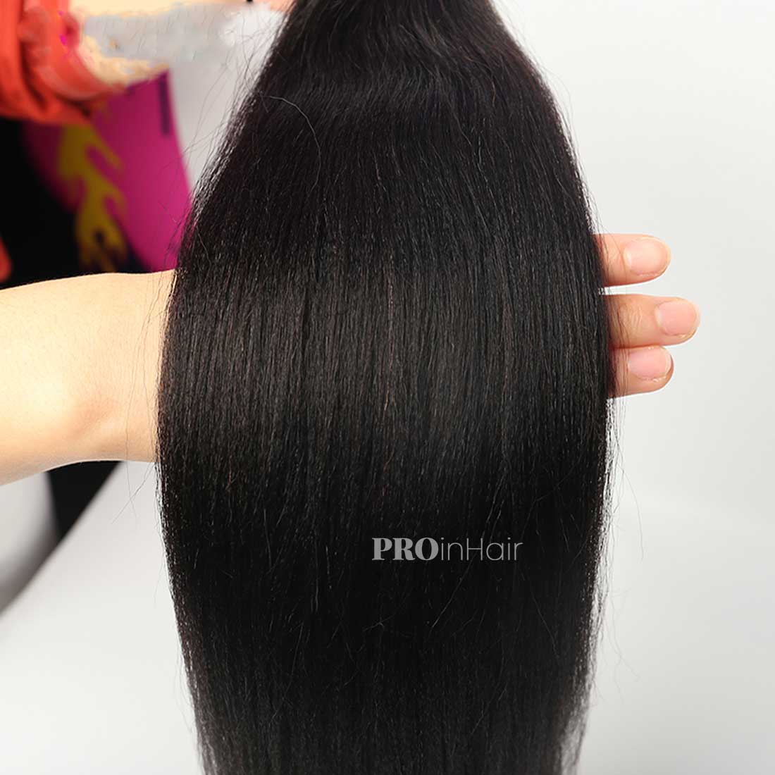 Seamless Yaki Straight Tape in Hair Extensions Best Virgin Human Hair