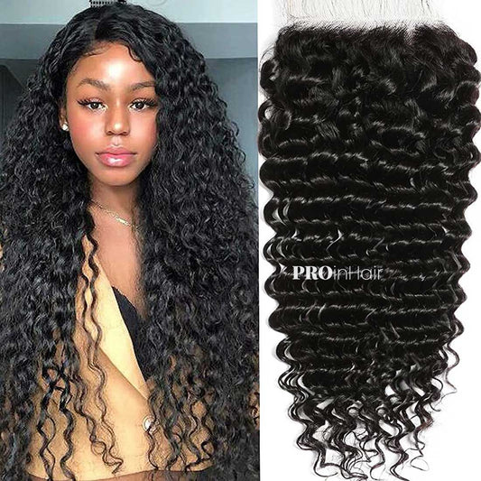 Skin Like Super Thin HD 5X5 Closure Affordable Water Wave HD Closure  Virgin Human Hair