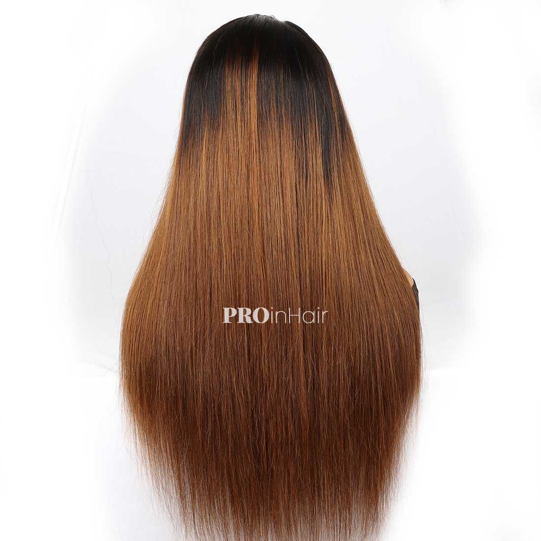 Tina Ombre Brown HD Wig Glueless Silky Straight Super Fine HD lace wig Beginner Friendly