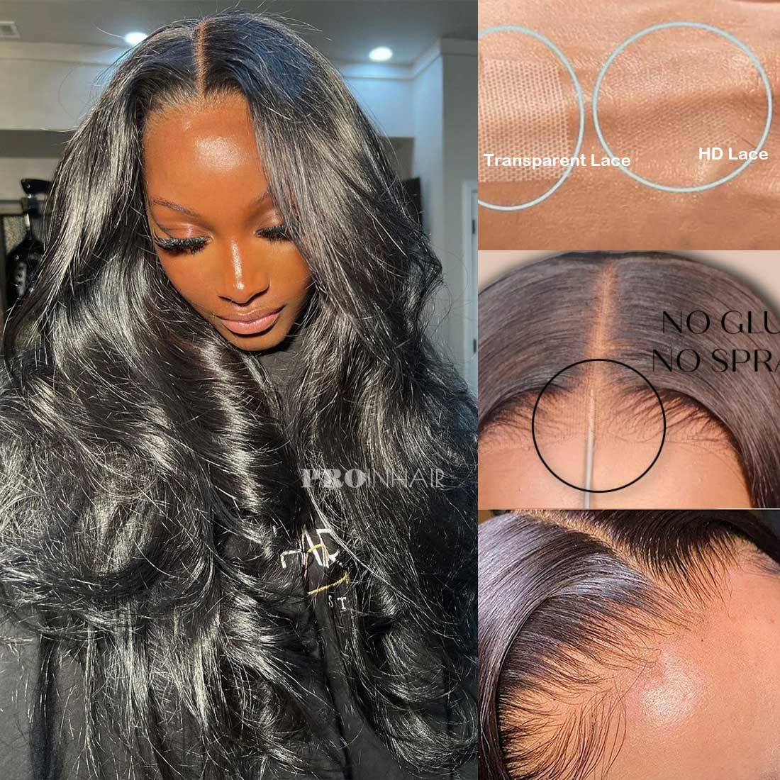 Venus 13X6 Full Frontal HD Lace Body Wave Glueless Lace Frontal HD Wig