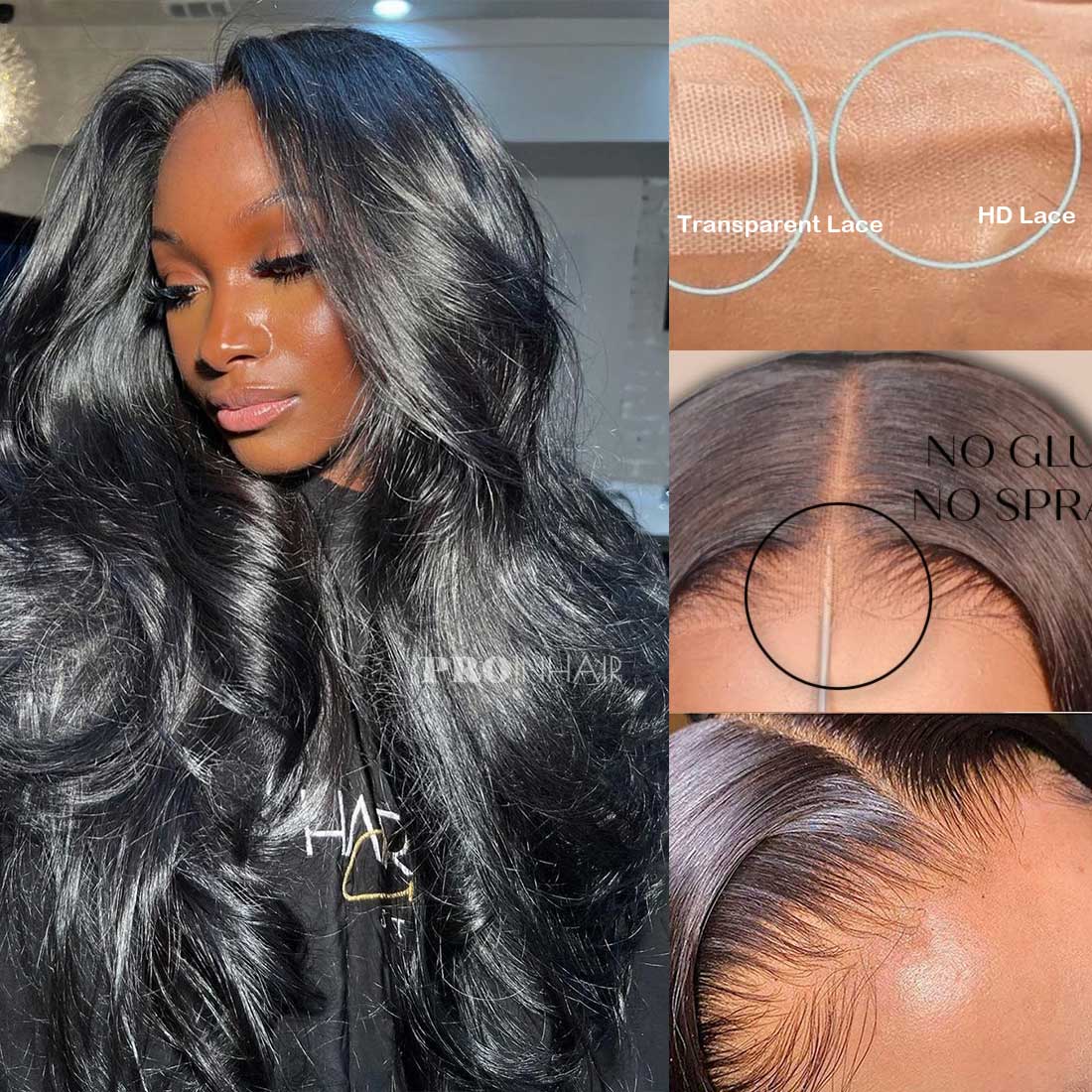 Venus 13X6 Full Frontal HD Lace Body Wave Glueless Lace Frontal HD Wig