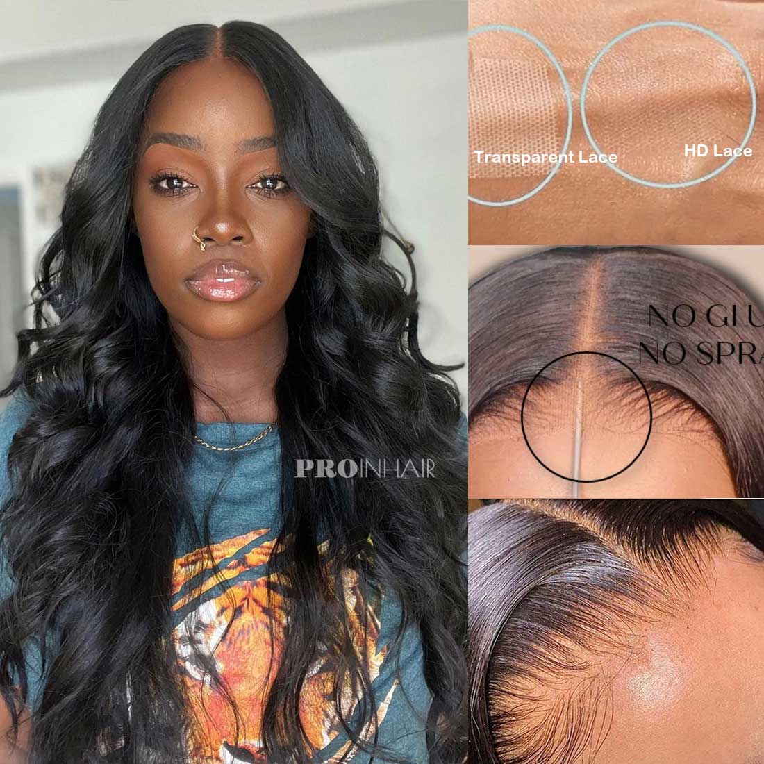 Venus 13X6 Full Frontal HD Lace Body Wave Glueless Lace Frontal HD Wig