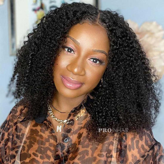 Whitney Glueless Swiss Transparent Lace Frontal Wig Kinky Curly White Lace Wig Human Hair