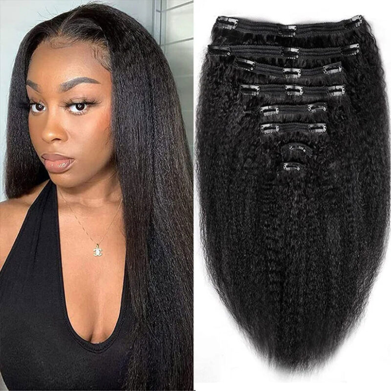Affordable Classic Clip in Extensions Double Drawn Full To End Best Top Quality Human Hair - Image 4