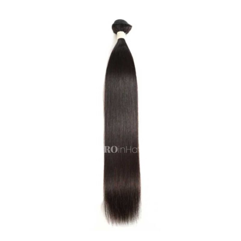 3pcs silky straight bundles best virgin human hair double drawn wefts - Image 2
